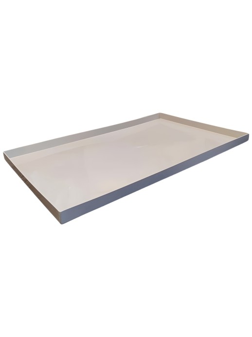 Поддон 32х31х10 см пластиковый из полипропилена, универсальный, серый