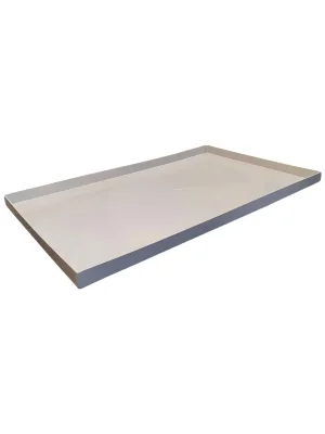 Поддон 88х28х9 см пластиковый из полипропилена, универсальный, серый